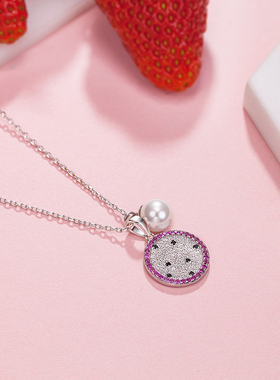 火龙果项链简约时尚风锁骨链