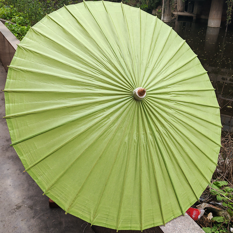 中典油纸伞 茶绿色纯色中式复古纯手工防雨防晒防水老式桐油伞,淘宝优惠券,粉丝福利购,淘宝优惠卷