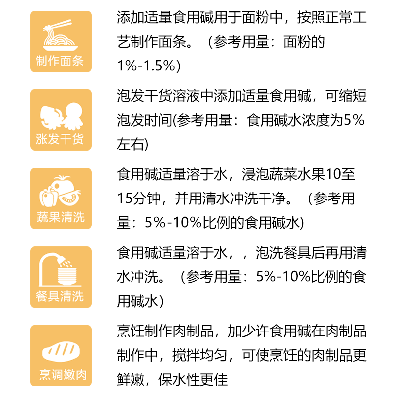 安琪百钻食用小苏打粉家用清洁去污冲洗水果烘焙原料食用碱250g - 图1