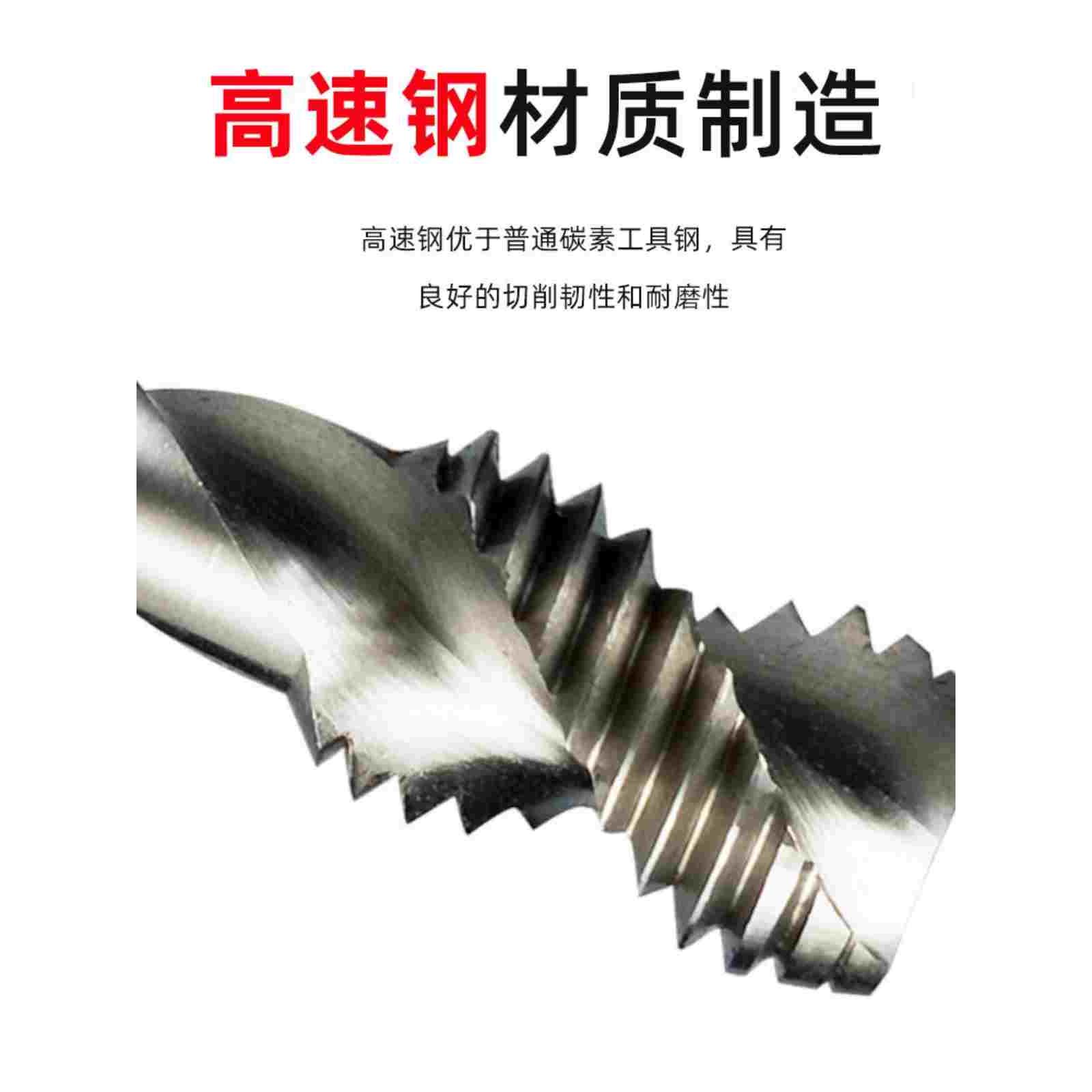 不锈钢铝用丝锥机用攻丝螺旋丝攻M2.5M3M4M5M6M8M10M12攻牙钻头 - 图1