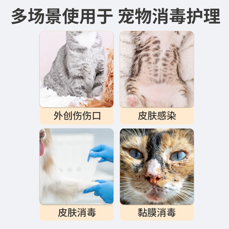 宠物碘伏棉签狗狗猫咪抓伤蚊虫叮咬术后外伤护理清洁棉棒 - 图0