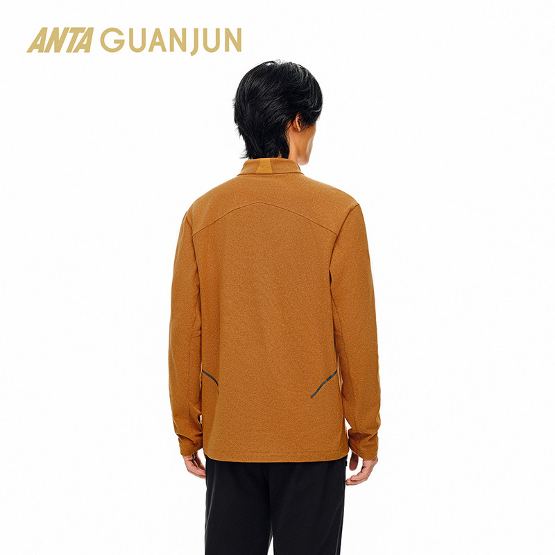 安踏冠军密暖绒长袖T恤男士冬季新款磨毛半拉链运动T恤152540404,淘宝优惠券,粉丝福利购,淘宝优惠卷