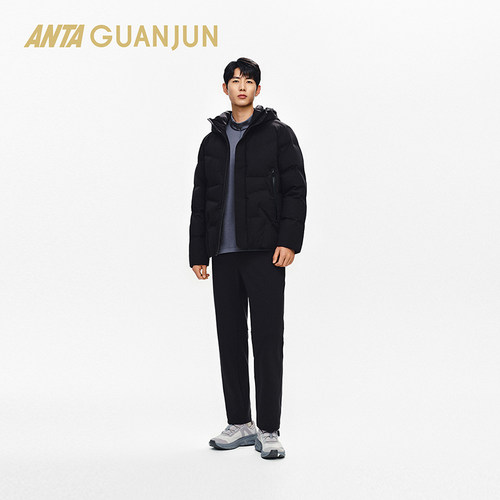 安踏冠军全天候系列石墨烯通勤随型裤保暖运动长裤男士152540302 - 图1