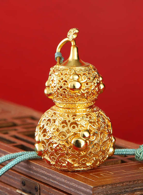 铜聚德铜葫芦欢喜福禄车载挂件家居装饰配件花丝工艺葫芦礼品摆件