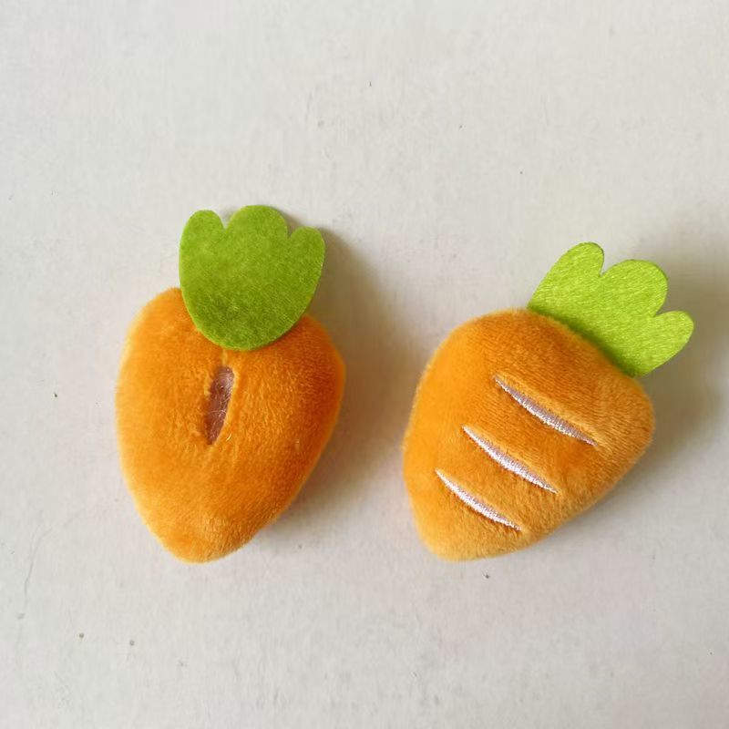 可爱卡通毛绒胡萝卜胸针配饰衣服包包帽子装饰礼品diy配件辅料 - 图2
