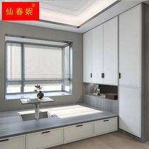 Beijing overall tatami custom bedroom terrace Childrens room pedalling rice Balcony Bed Wardrobe integrated full house to be made
