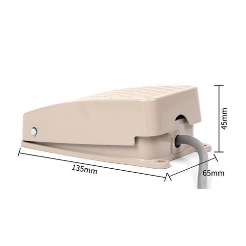 脚踏开关自锁/复位 踏板电源控制器开关TFS-2 脚踩开关带线1米 - 图0