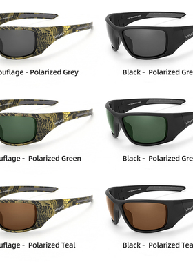 偏光迷彩男狩猎钓鱼护目镜太阳镜