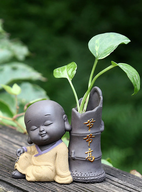 畔茶紫砂陶日式杂货装饰摆件