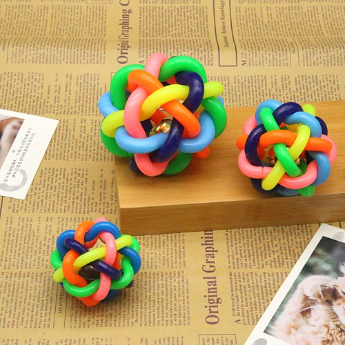 Разноцветный колокольчик, игрушка, домашний питомец, котенок, издает звуки, кот