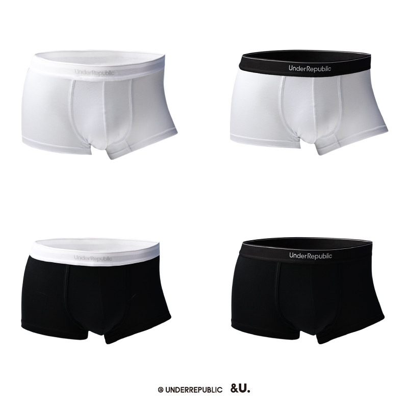 共和男士莫代尔纯棉男生运动头短裤 内衣共和男平角内裤