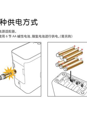 标签打印机PT-P700小型酒店工号牌铭牌线缆机 线缆标签机