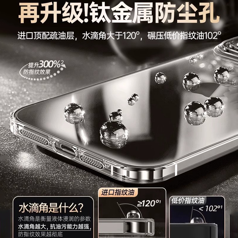 适用iphone15promax手机壳透明苹果15新款全包镜头15pro防摔保护套14不发黄硬壳男高级感i13女超薄裸机硅胶pm - 图2