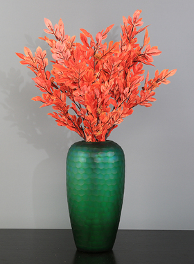 艾叶客厅桌面假绿植插花配草