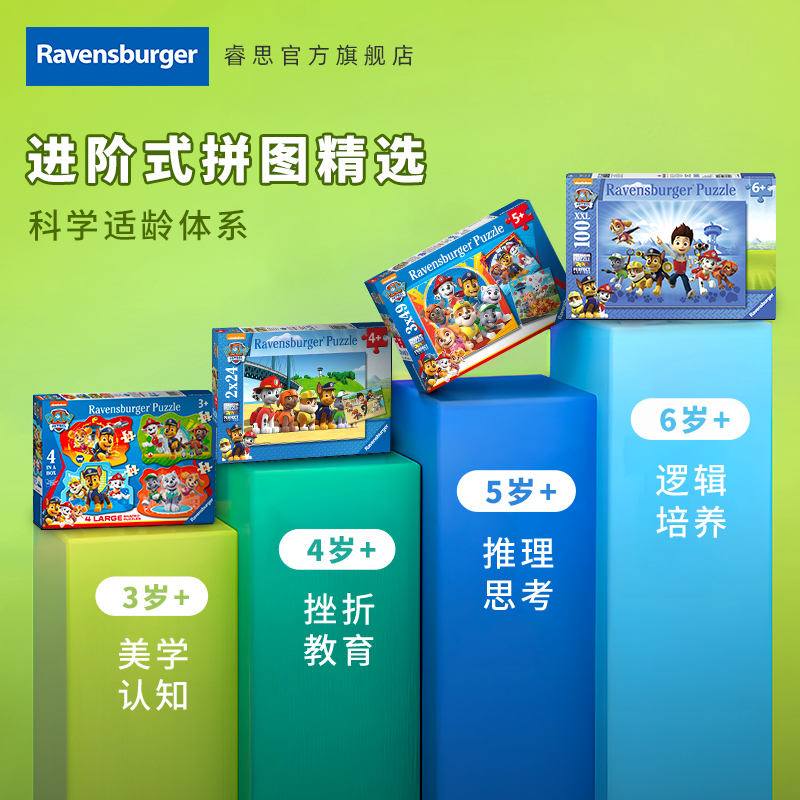 睿思！汪汪队儿童益智拼图玩具3-6岁