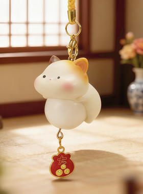 萌宠可爱动物珠事皆宜挂件盲盒树脂工艺品挂件汽车内装饰品挂件