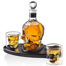 Creative skull glass whisky vodka wine créchrystal bottle spirito