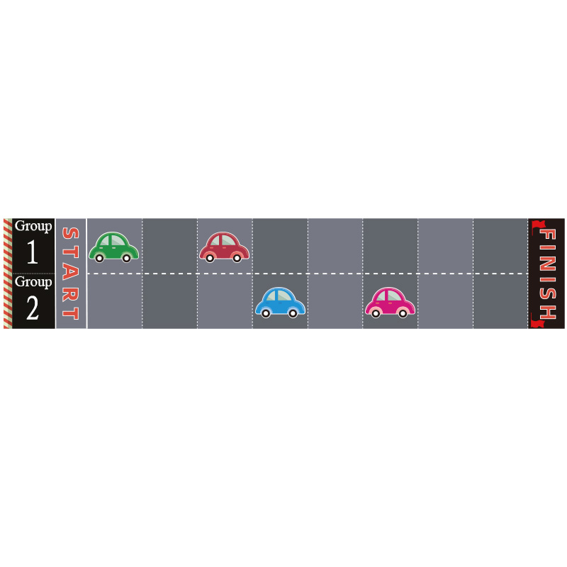 教师公开课堂磁性奖励机制教具班级学生积分小组比赛竞赛互动游戏小汽车赛道PK幼儿园道具玩具龟兔赛跑磁性贴