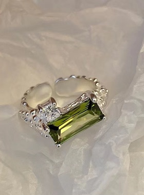 ins潮轻奢小众设计感级感开口戒