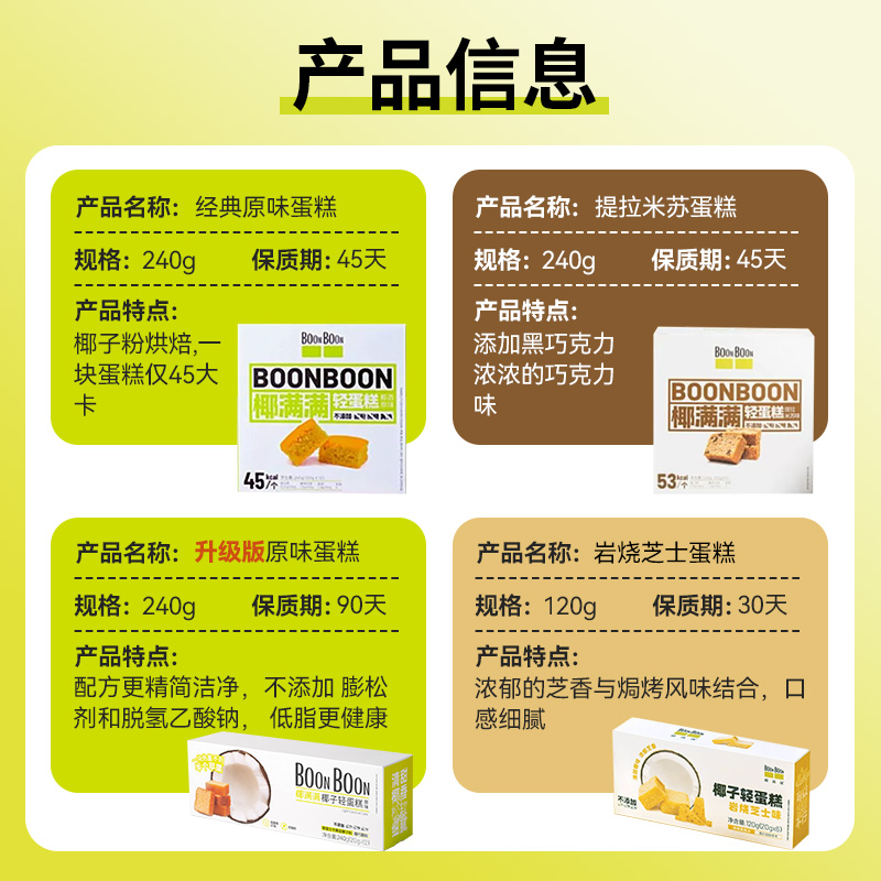 椰满满轻蛋糕椰子糕点下午茶点心零食早餐整箱代餐饱腹椰蓉面包