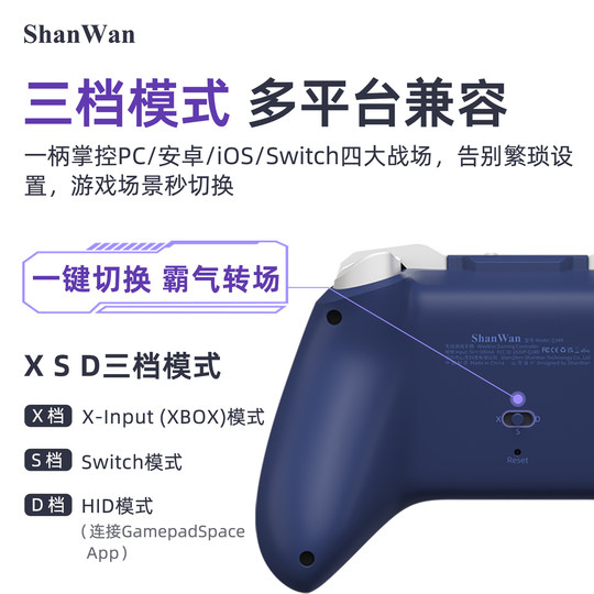 Q34B Gamepad Xbox layout dual Hall stick
