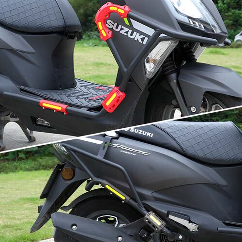 摩托车踏板车22mm护杠防摔块通用25mm保险杠缓冲保护胶套防摔胶垫 - 图1