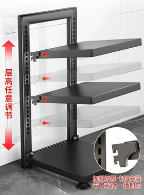 锅具收纳架厨房置物架家用多功能多层橱柜下水槽灶台分层放锅架子