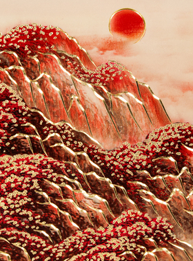 铜艺世家铜雕画鸿运当头铜雕圆盘装饰画客厅书房靠山图摆件工艺品