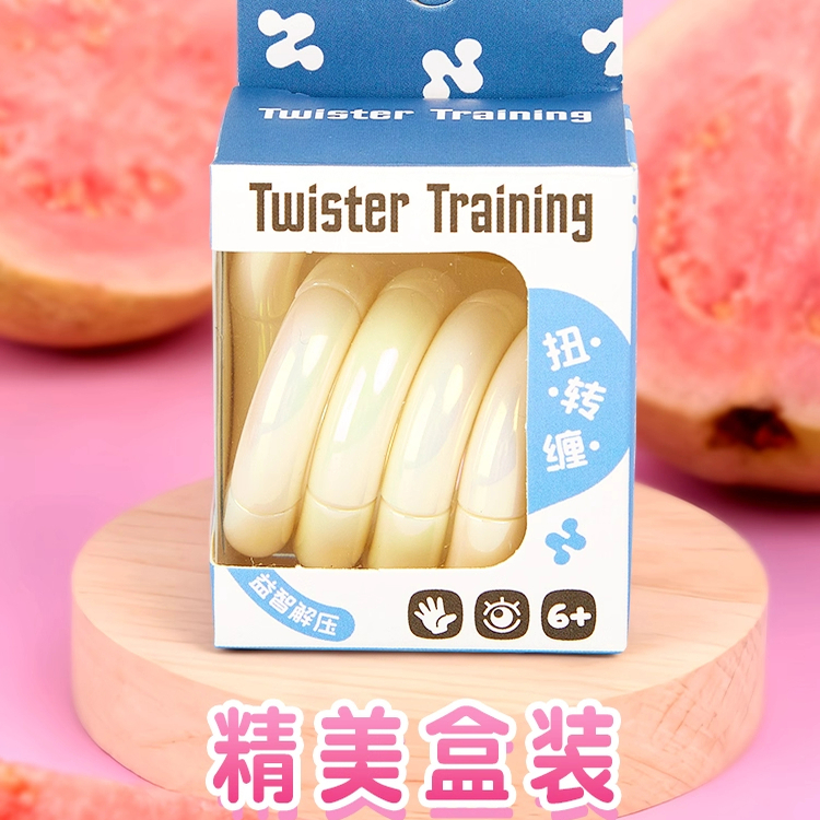 电镀扭扭乐美国tangle同款躺狗高端男女孩静音网红解压玩具tango6 - 图0