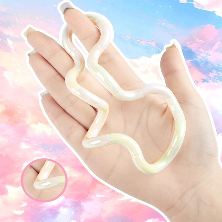 电镀扭扭乐美国tangle同款躺狗高端男女孩静音网红解压玩具tango6 - 图2