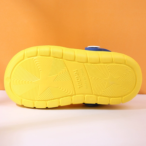 Детские слайдеры, летние тапочки для раннего возраста, нескользящие мультяшные туфли, мягкая подошва