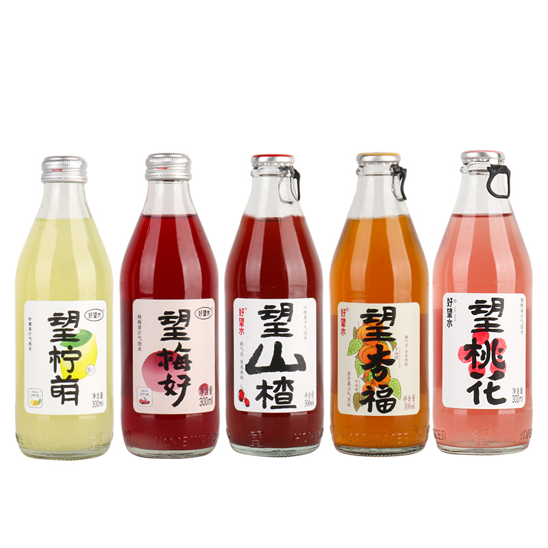 好望水望山楂汁气泡水果汁饮料健康开胃饮品300ml*6瓶 - 图3