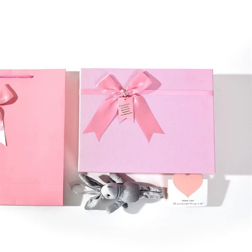 Прямоугольная милая коробка, подарок на день рождения, в корейском стиле