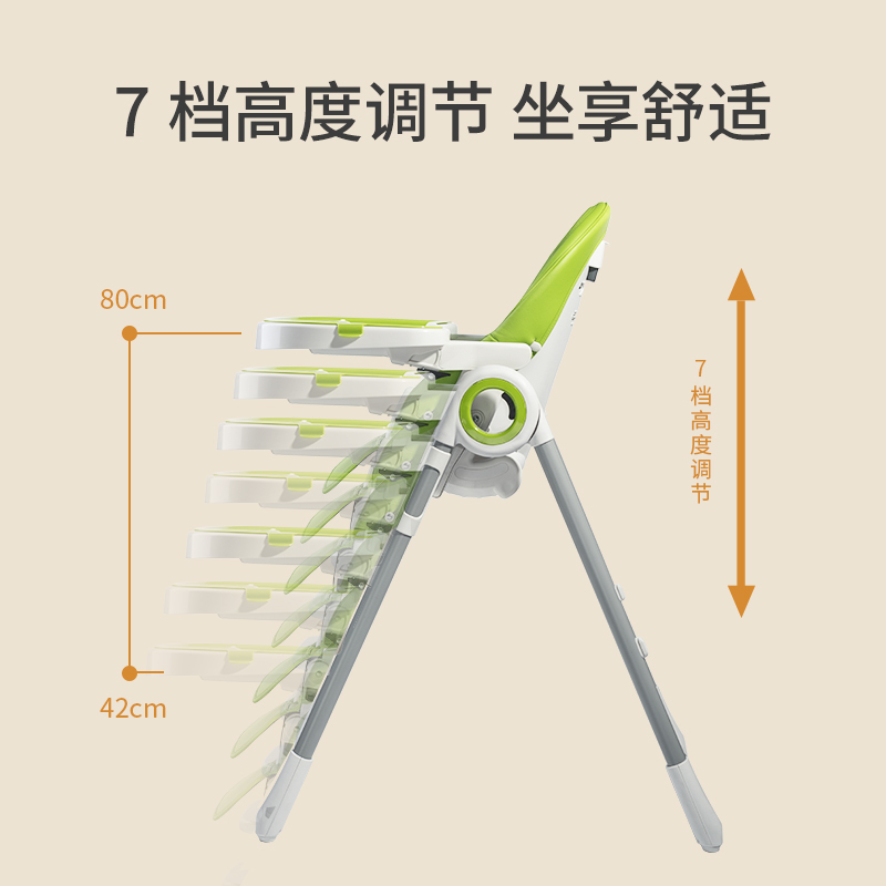 英氏宝宝餐椅多工能婴儿家用折叠用餐学吃饭桌子 - 图1