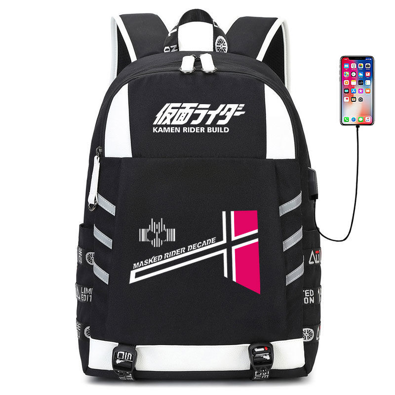 2024假面骑士双肩背包BUILD老实人初高中学生书包时王20周年嘻哈 - 图1
