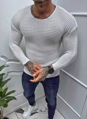 2025春秋修身长袖圆领套