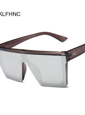 New Black Square Sunglasses Women Big Frame Fashion Retro Mi