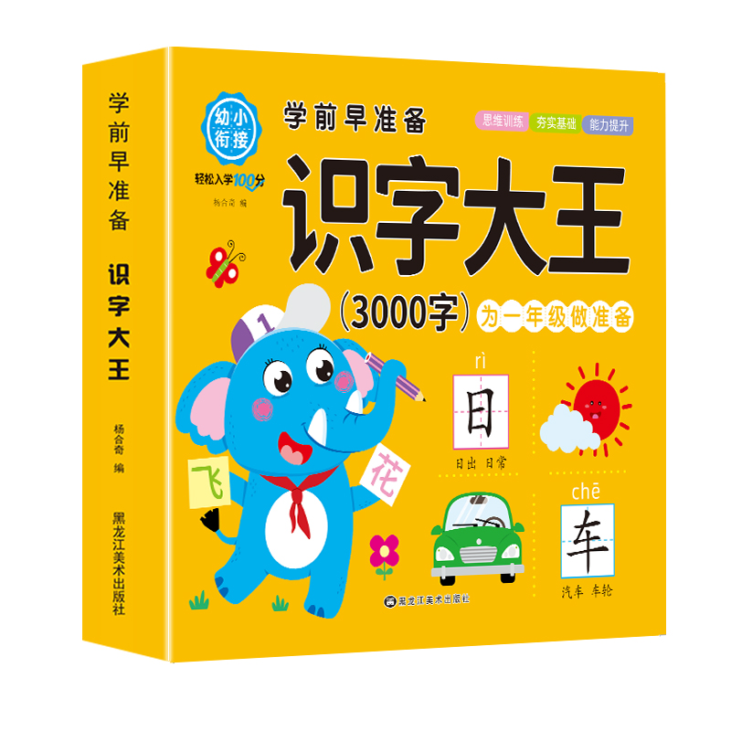 识字大王3000字幼儿识字认字书幼儿园中班大班学前班宝宝 成语接龙 幼小衔接早教图书思维训练学龄童早教图书学前早准备早教图书 - 图0