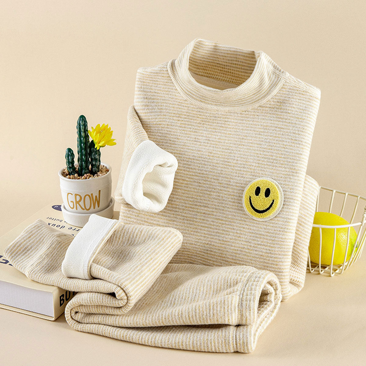 全棉加绒保暖套装儿童内衣男童女童秋冬打底高领秋衣秋裤宝宝睡衣,淘宝优惠券,粉丝福利购,淘宝优惠卷