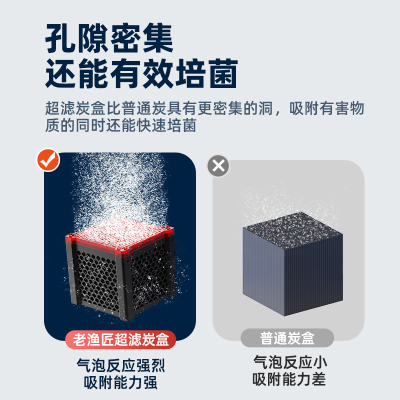 鱼缸养鱼乌龟净水除臭味过滤材料活性炭细菌屋魔方去黄水克星水质,淘宝优惠券,粉丝福利购,淘宝优惠卷