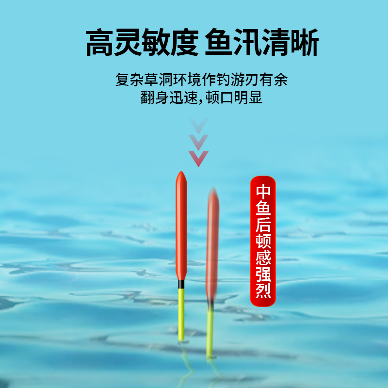 打浮专用漂浅水小短漂水皮漂醒目加粗尾鱼漂钓鱼小浮漂漂身远投-图0