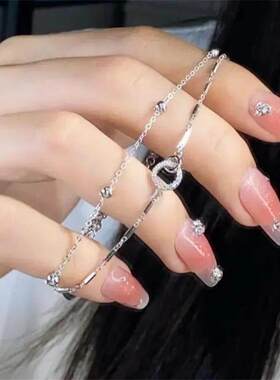 【幂琳】999纯银手链女款轻奢小众精致叠戴2025年新款520情人节礼