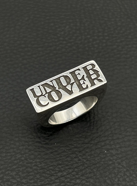 ODEK复古高桥简约盾UNDERCOVER字母戒指男女高桥吾郎风格个性手饰