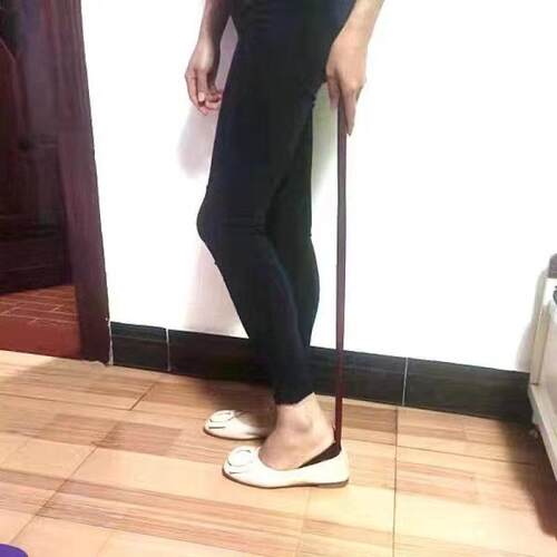 厂家直销鞋拔木质鞋拔子长柄家用提鞋神器实木加长不弯腰鞋抽 - 图1