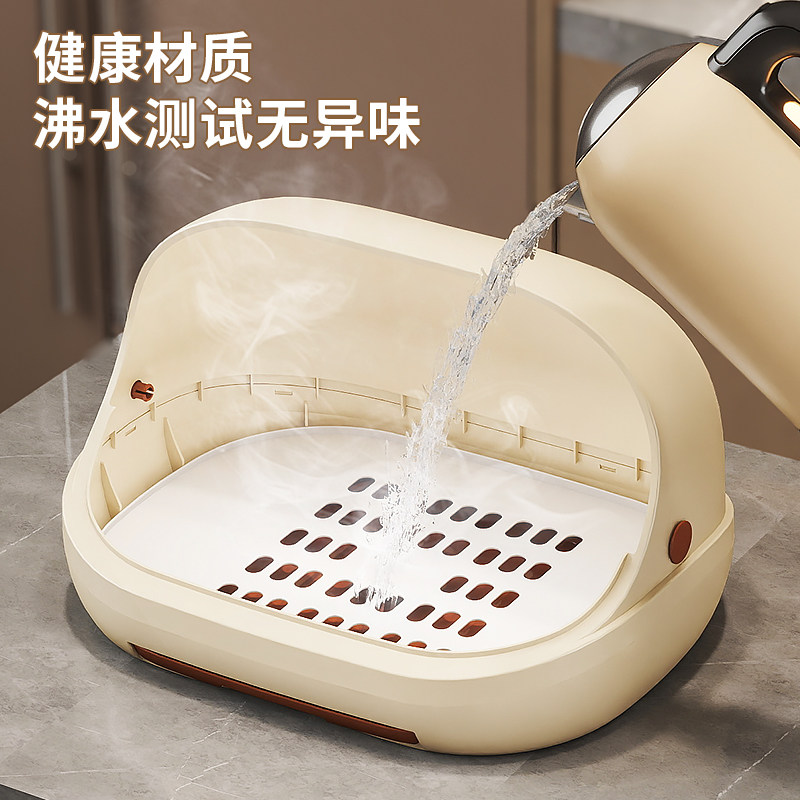 茶杯茶具收纳盒子桌面方形透明整理柜餐桌厨房橱柜杯子收纳置物架,淘宝优惠券,粉丝福利购,淘宝优惠卷