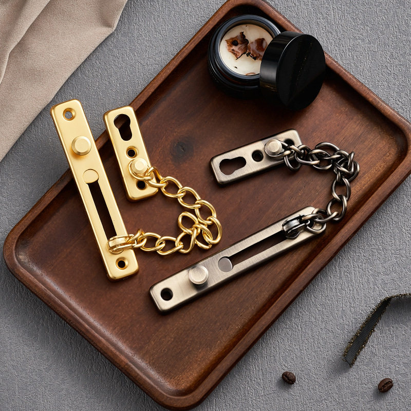 304不锈钢酒店门栓防盗链门链安全门锁扣锁扣加厚免打孔链条锁,淘宝优惠券,粉丝福利购,淘宝优惠卷