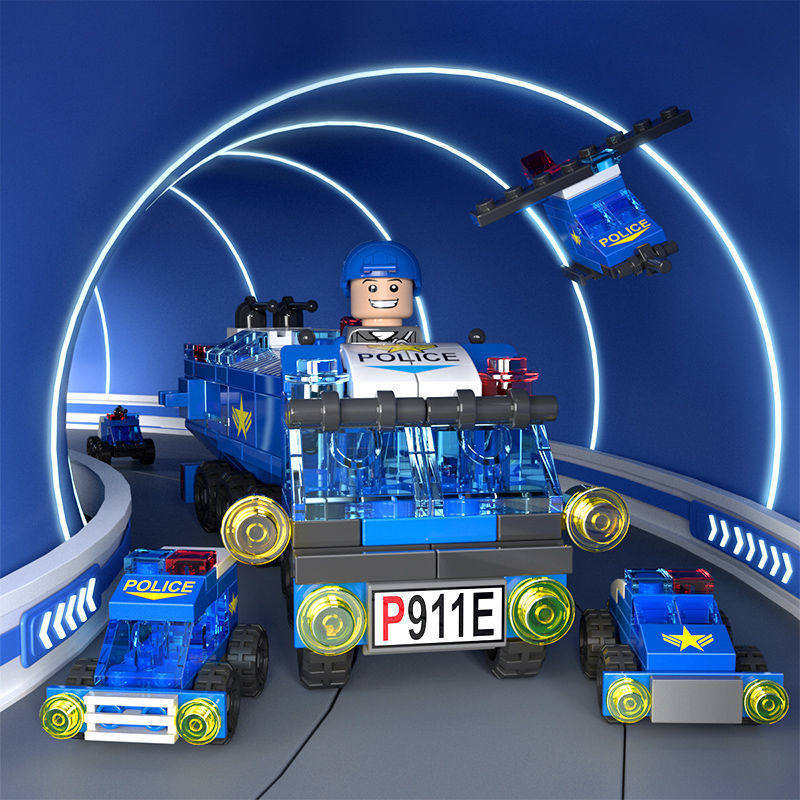 兼容乐高积木儿童益智拼装城市小颗粒拼插玩具军事警车拼图警察,淘宝优惠券,粉丝福利购,淘宝优惠卷