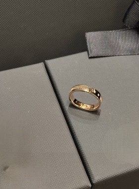 高版本精工摩斯密码双环戒指女情侣对戒小众设计高级感送女友礼物