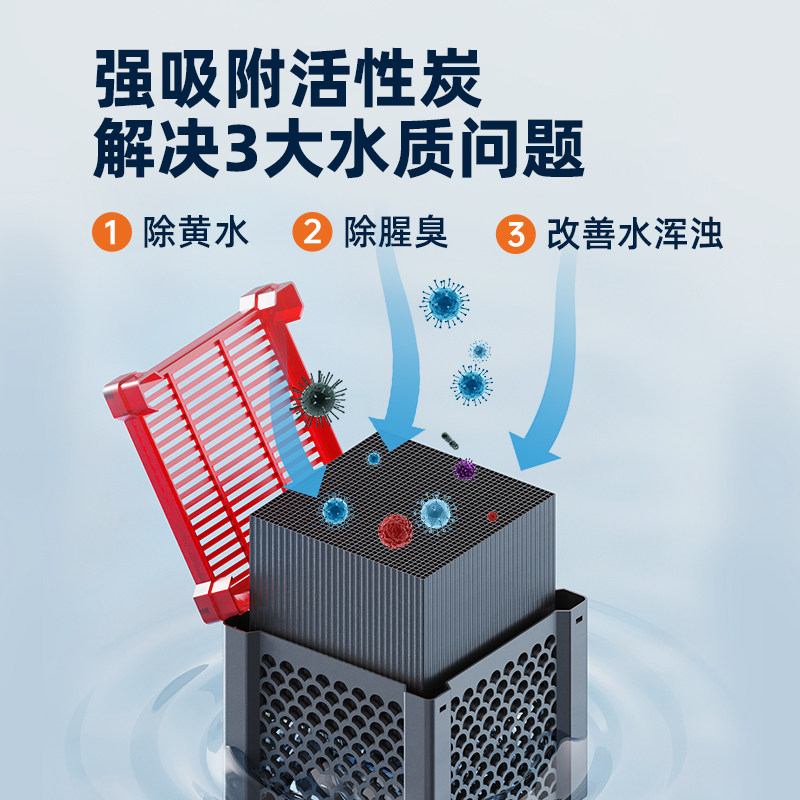 鱼缸养鱼乌龟净水除臭味过滤材料活性炭细菌屋魔方去黄水克星水质,淘宝优惠券,粉丝福利购,淘宝优惠卷