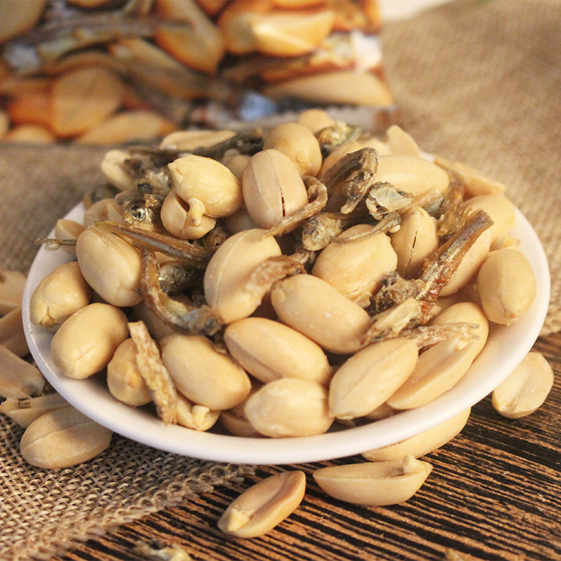 即食花生零食麻辣小鱼干小虾花生米花生仁网红下酒菜山东特产航空 - 图2